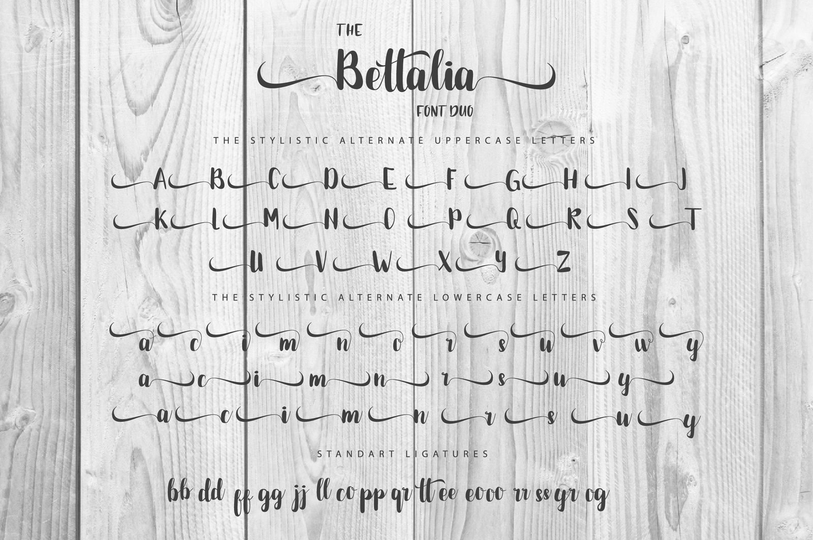 The Bettalia Font Duo The Bettalia Font Duo