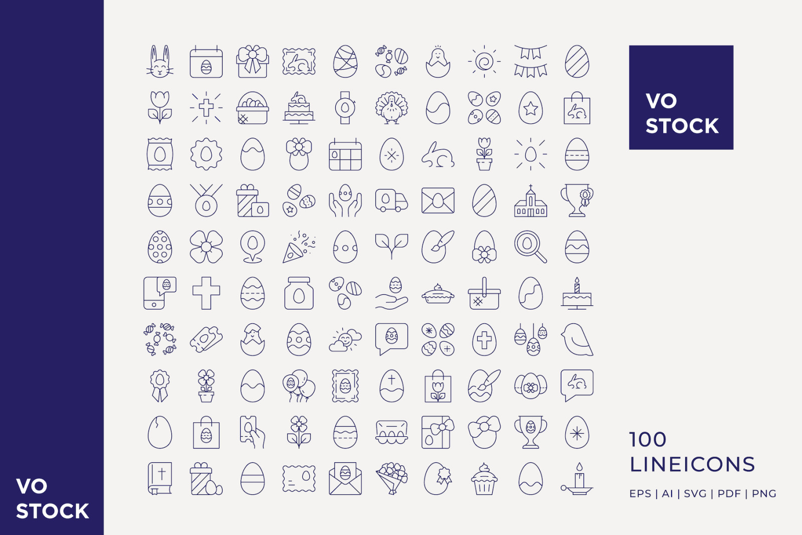 100 Easter Icons