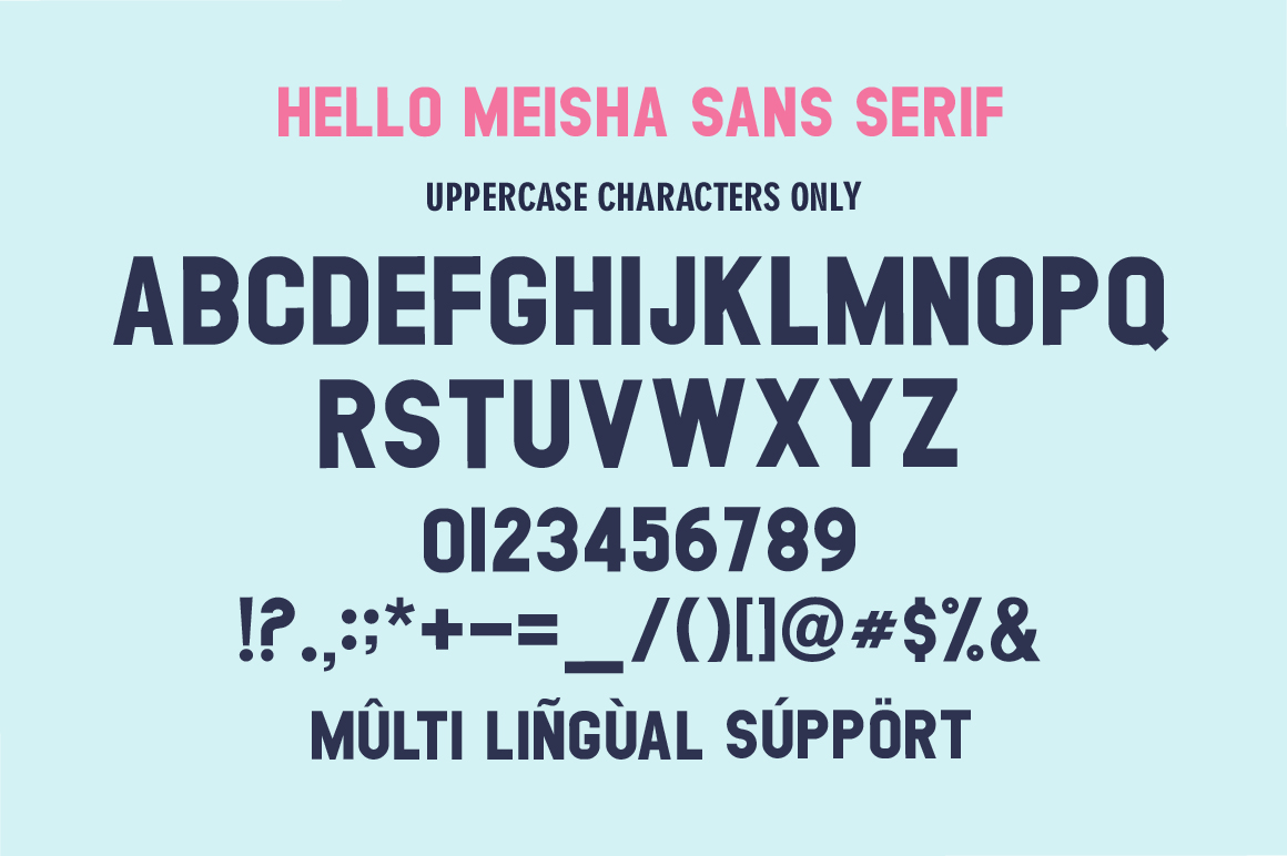 Hello Meisha a Modern Font Duo Hello Meisha a Modern Font Duo