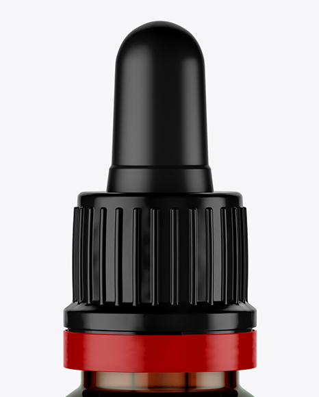 Amber Dropper Bottle Mockup