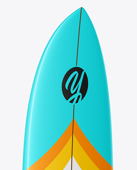 Surfboard Mockup - Front & Back Half Side Views