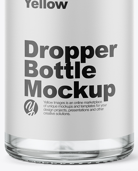 Clear Glass Dropper Bottle Mockup Clear Glass Dropper Bottle Mockup