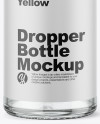 Clear Glass Dropper Bottle Mockup Clear Glass Dropper Bottle Mockup