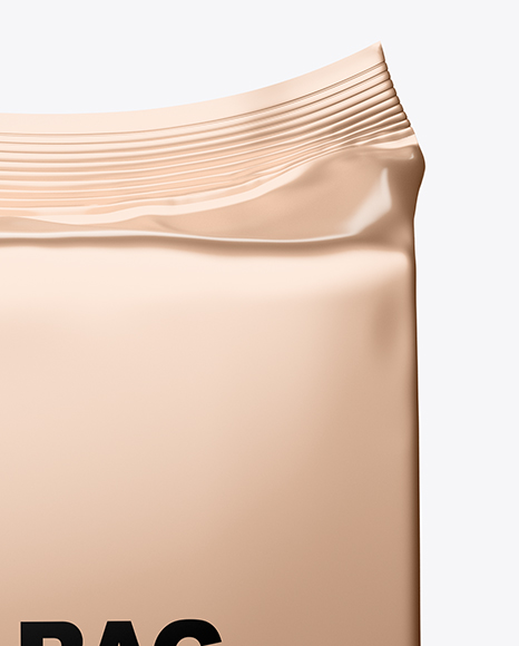 Metallic Food Bag Mockup