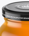 Clear Glass Honey Jar Mockup