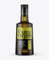 Dark Glass Olive Oil Bottle Mockup