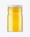 Clear Glass Honey Jar Mockup