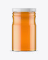 Clear Glass Honey Jar Mockup