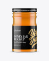 Clear Glass Honey Jar Mockup