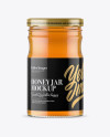 Clear Glass Honey Jar Mockup