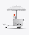 Hot Dog Cart Mockup - Side View