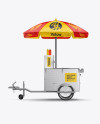 Hot Dog Cart Mockup - Side View