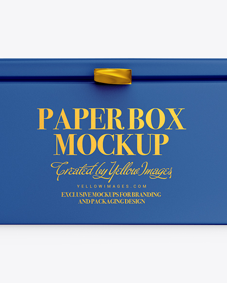 Matte Paper Box Mockup Matte Paper Box Mockup