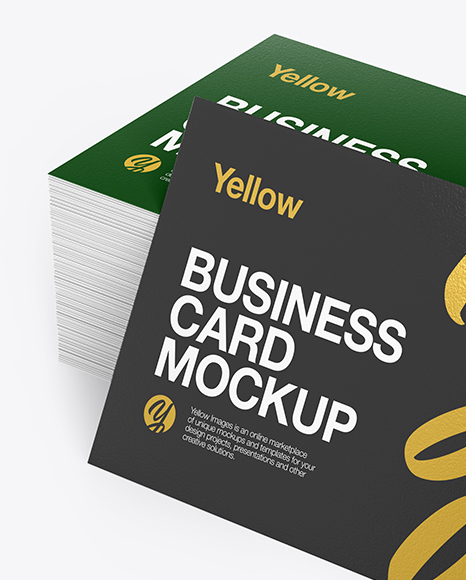 Stack of Business Cards Mockup