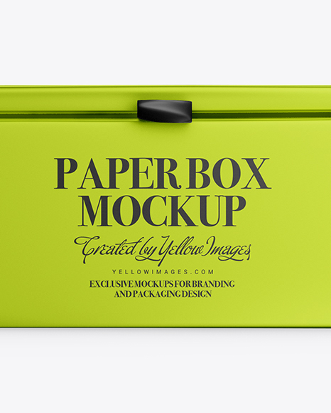 Metallized Paper Box Mockup Metallized Paper Box Mockup