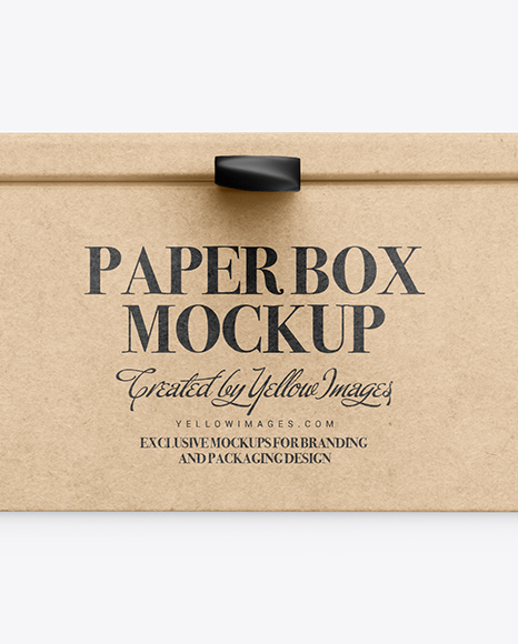 Kraft Paper Box Mockup