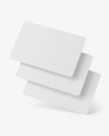 Three Plastic Cards Mockup