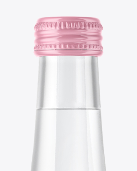 Glass Water Bottle Mockup