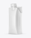 250ml Glossy Juice Carton Package Mockup 250ml Glossy Juice Carton Package Mockup