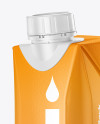 250ml Glossy Juice Carton Package Mockup 250ml Glossy Juice Carton Package Mockup