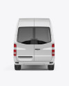 Panel Van Mockup - Back View