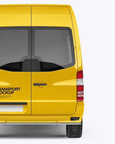 Panel Van Mockup - Back View