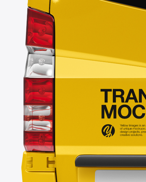 Panel Van Mockup - Back View