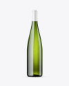 Green Glass White Wine Bottle Mockup