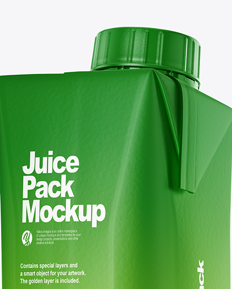 250ml Matte Juice Carton Package Mockup