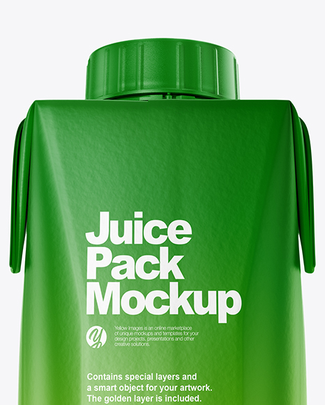 250ml Matte Juice Carton Package Mockup