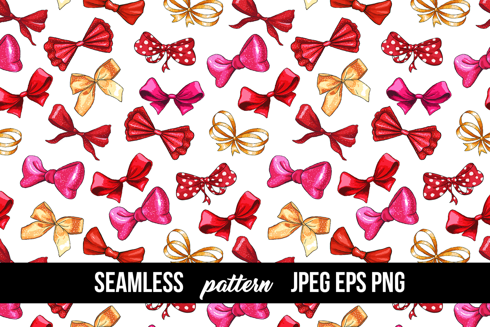 Bows and Ribbons Marker Clipart Collection