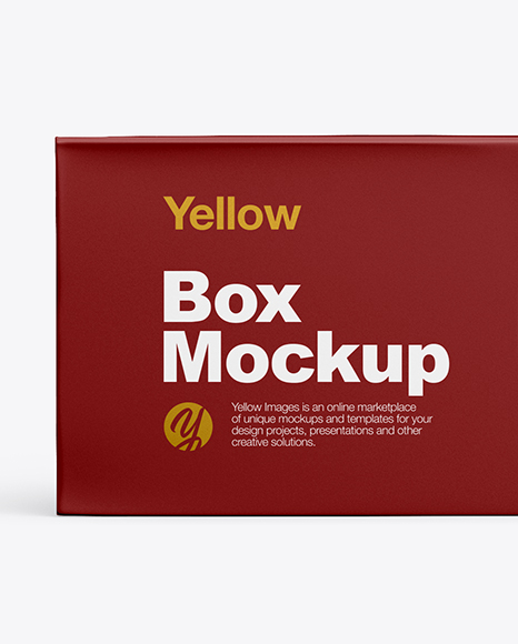 Matte Paper Box Mockup