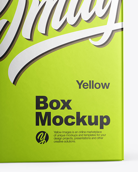 Metallized Paper Box Mockup