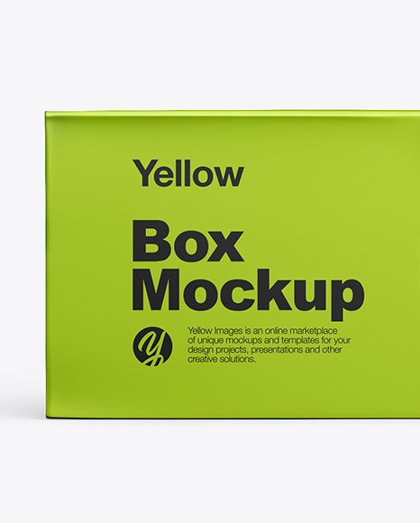 Metallized Paper Box Mockup