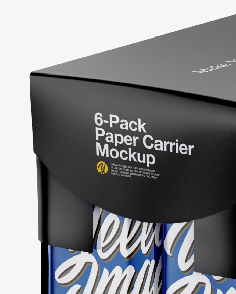 6-Pack Paper Carrier Mockup 6-Pack Paper Carrier Mockup