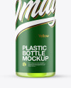 Clear Cosmetic Bottle with Pump Mockup Clear Cosmetic Bottle with Pump Mockup