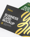 Stack of Business Cards Mockup