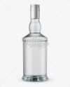 Clear Glass Gin Bottle Mockup