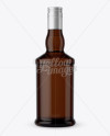 Amber Glass Bottle Mockup