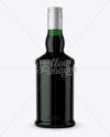 Green Glass Rum Bottle Mockup