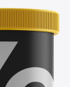 Matte Plastic Effervescent Tablets Tube Mockup - Eye-Level Shot