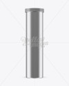 Metallic Effervescent Tablets Tube Mockup - Eye-Level Shot