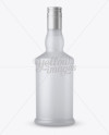 Frosted Glass Gin Bottle Mockup Frosted Glass Gin Bottle Mockup