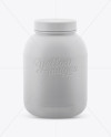 Matte Protein Jar Mockup (High-Angle Shot)