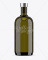 700ml Antique Green Glass Bottle Mockup