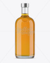 700ml Golden Rum Bottle Mockup
