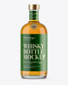 700ml Golden Rum Bottle Mockup