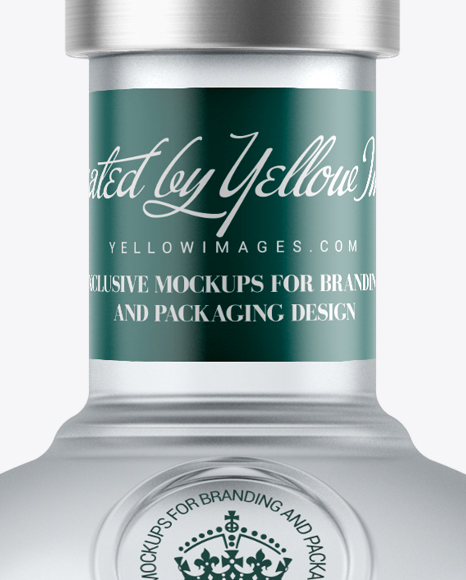 700ml Frosted Glass White Rum Bottle Mockup 700ml Frosted Glass White Rum Bottle Mockup
