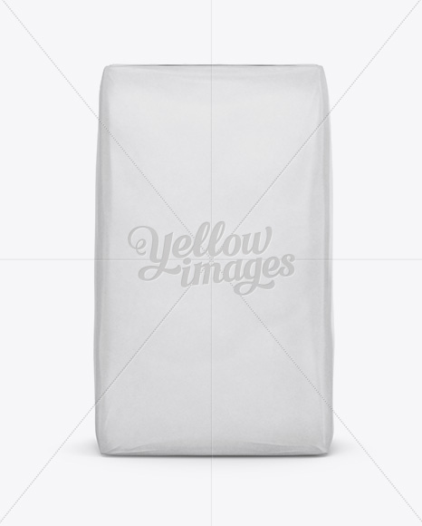 Cement Paper Bag Mockup - Front View