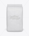 Cement Paper Bag Mockup - Front View (High-Angle Shot)